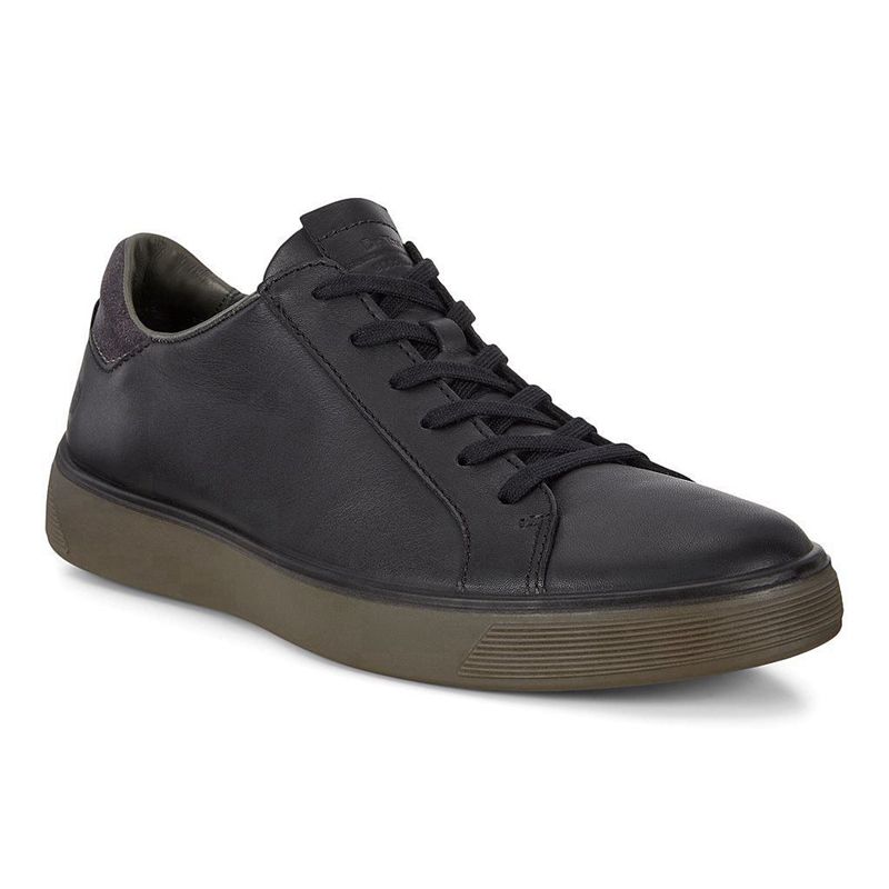 Zapatillas Ecco Street Tray Para Hombre,Negras,298461-FTO